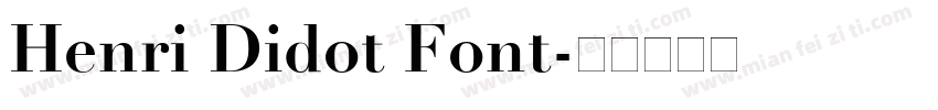 Henri Didot Font字体转换